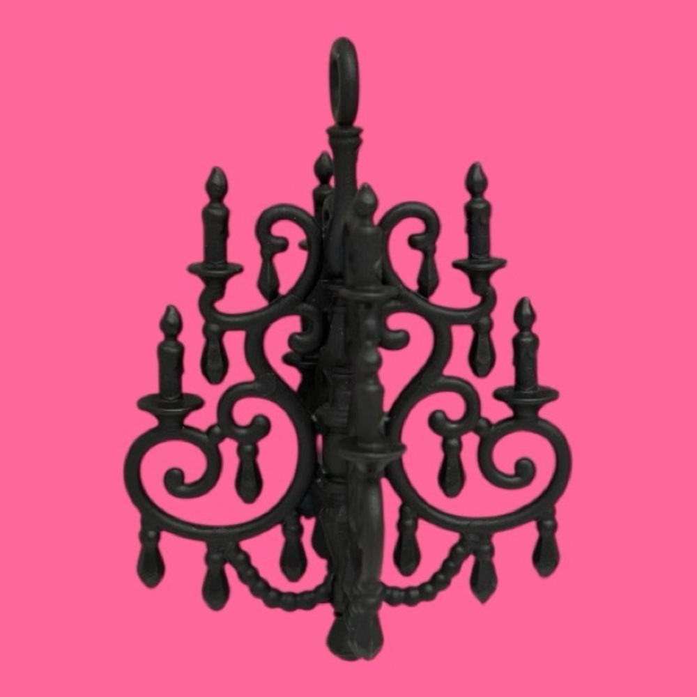 Barbie Black Chandelier for Barbie Dreamhouse 2015 Replacement Part Dream House